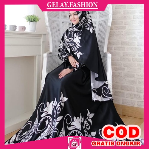 Gamis Jumbo Hitam / Gamis Hitam Polos [VANISA SYARI NI] / Gamis Hitam Jumbo / Bahan Maxmara Premium
