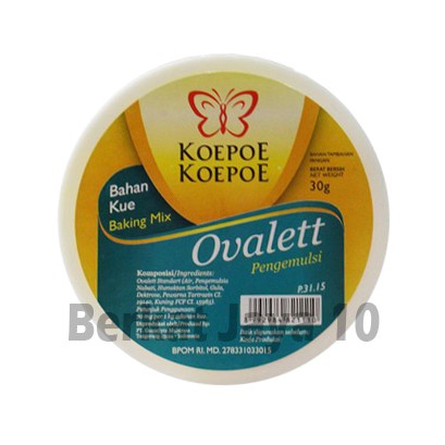 OVALETT Koepoe koepoe 30 Gram Ovalet Kupu kupu Mix Pengemulsi Murah