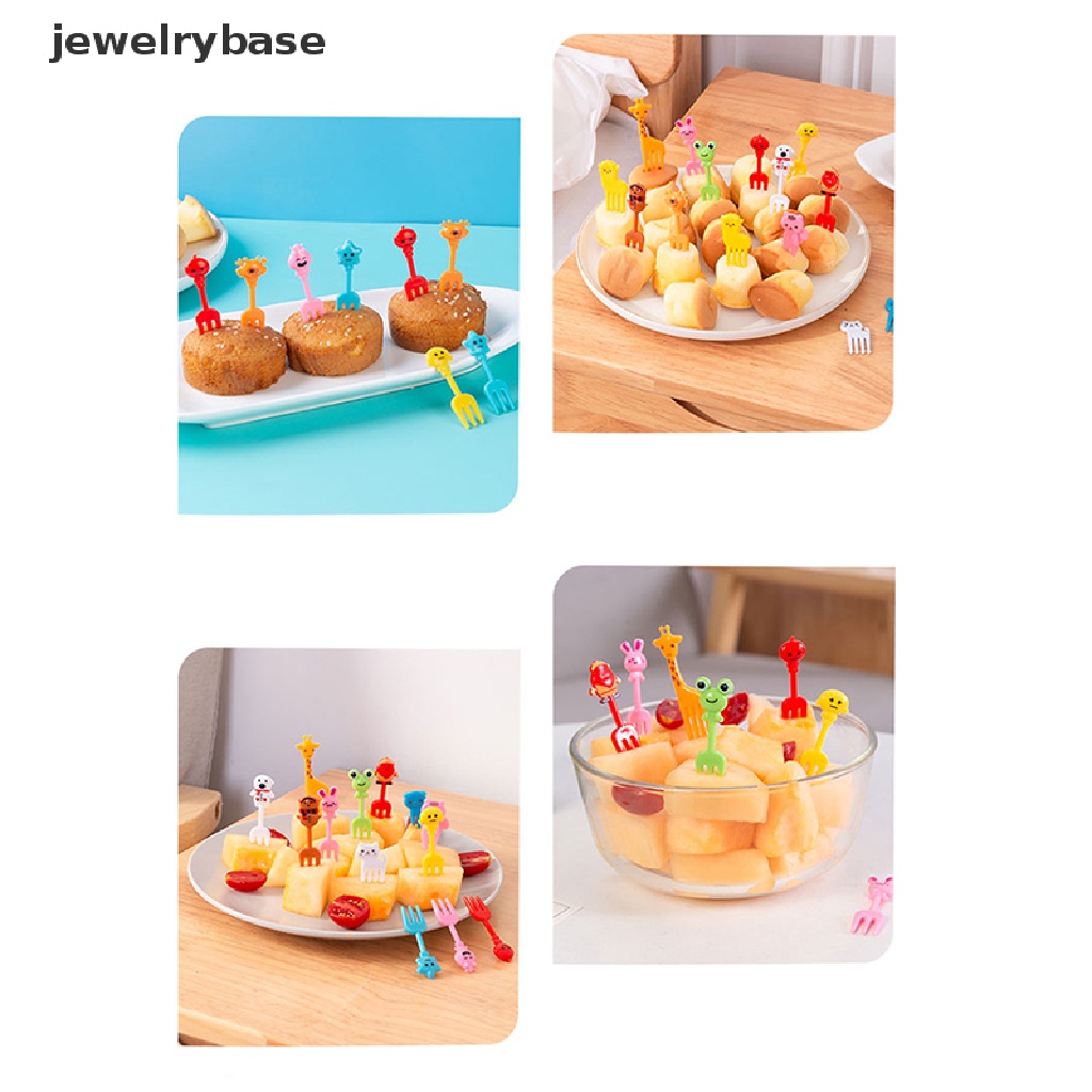 Set Garpu Buah / Dessert / Cocktail / Sandwich / Bento Desain Kartun Untuk Pesta