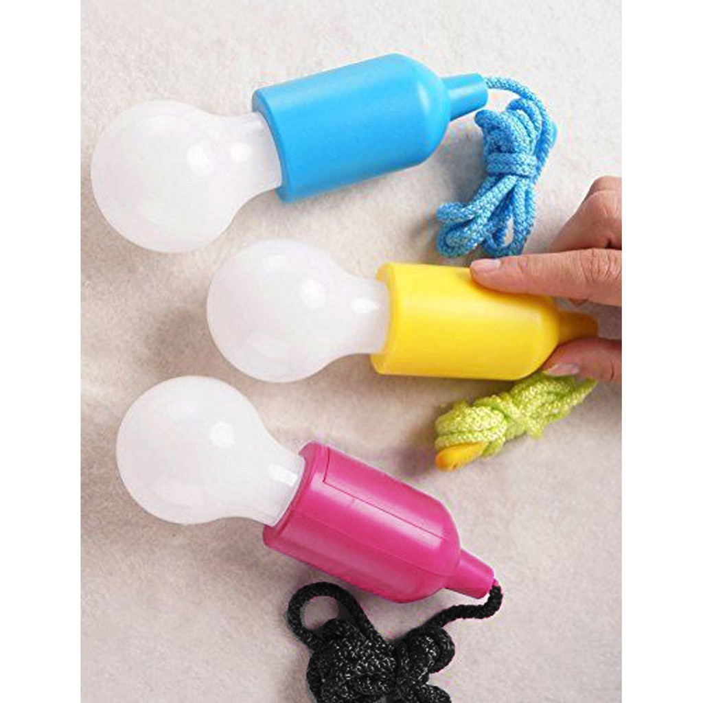 Lampu Hanging / Lampu Warna-Warni  Lucu / Portable LED Pull Cord light Bulb Outdoor Garden Camping