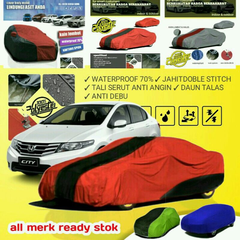 Cover Sarung Penutup Mantel Body Mobil City Vios Altis Baleno Ford Mazda 2 Twincame Soluna accord