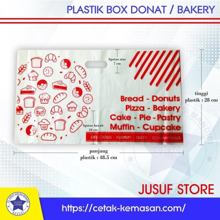 

Kantong Plastik Donat - Kantong Plastik Dus Kue - Kantong Donat 042