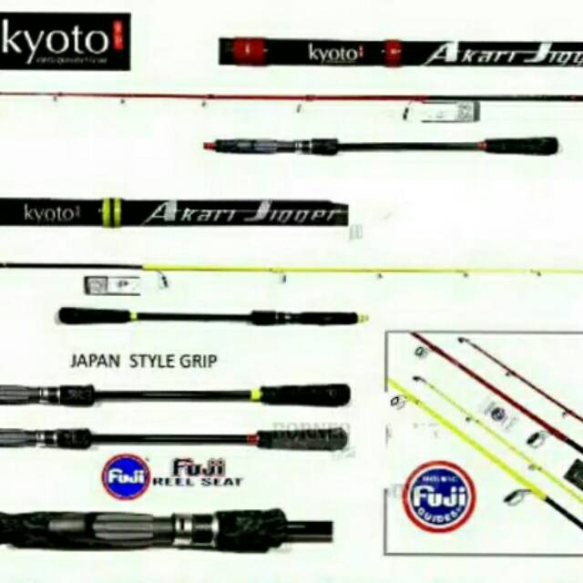 Joran spining Kyoto Akari Jigger. PE 1-3 / 2-4 terlaris