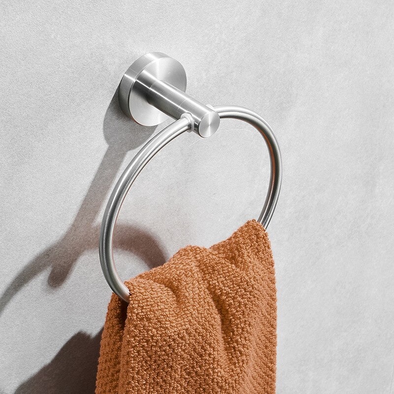 Bisa COD Rak Gantungan Handuk Kamar Mandi Bathroom Towel Holder Ring - Sunydeal E1913