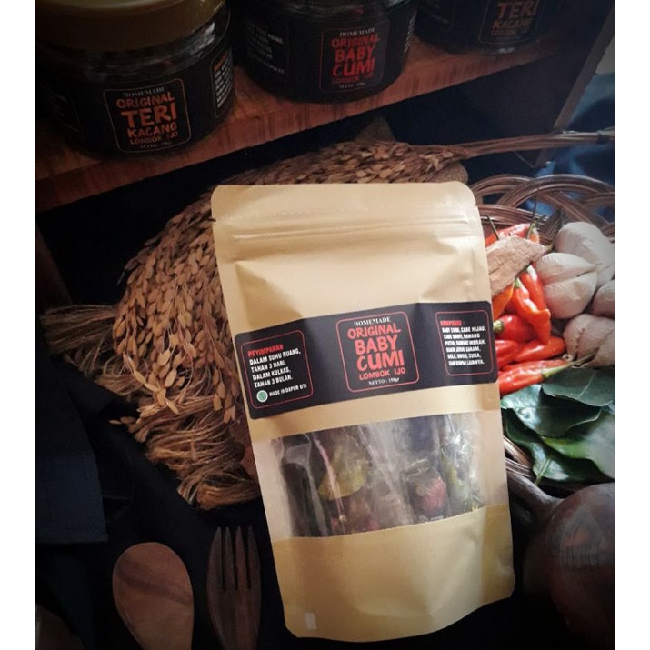 

cumi kacang lombok ijo kemasan pouch 150gram
