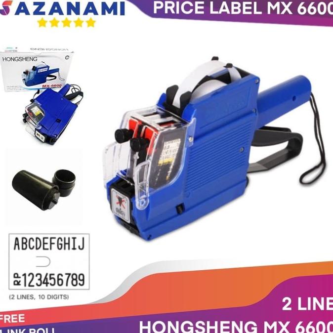 

[BISA COD] PRICE LABEL JOYKO ALAT LABEL HARGA 2 BARIS 10 Digit MX 6600