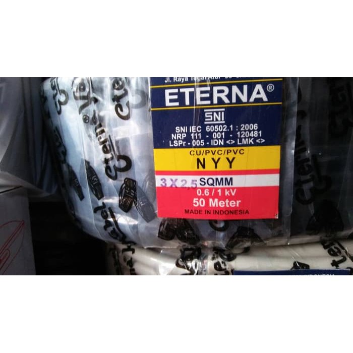 Eterna NYY 3x2.5sqmm