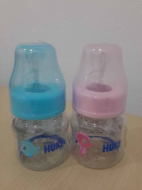 Botol Bayi Huki standard shaped 60ml dot gepeng #216