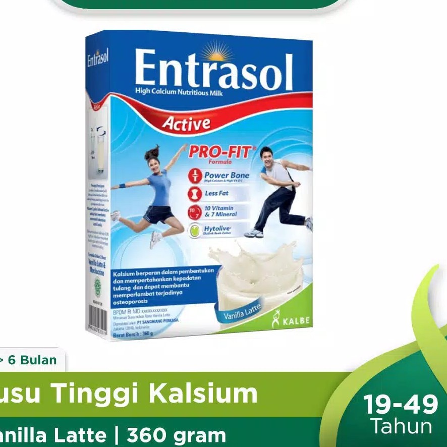 Entrasol vanilla Latte 360gr