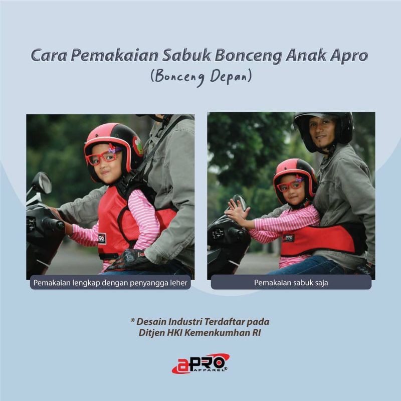 Sabuk Bonceng Motor Anak Apro Apparel Multi Fungsi