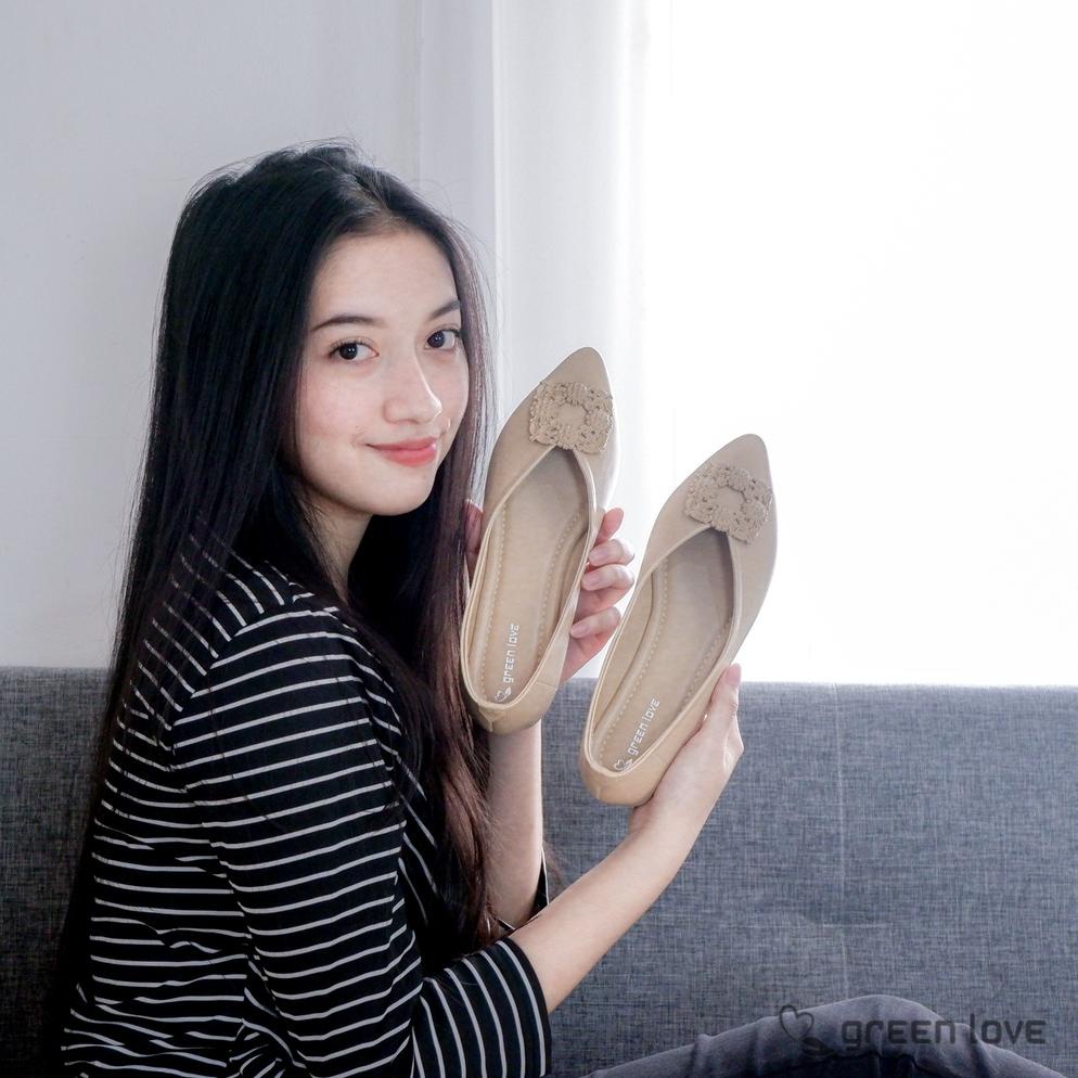 Green Love Sepatu Flat Sabrina