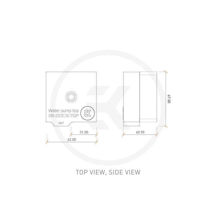 EKWB EK XTOP DDC 4.2 PWM Elite - Plexi (Include PUMP)