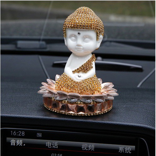 Pajangan Buddha Chibi Full Blink Blink Crystal Super Premium Limited Stok