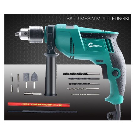 MESIN BOR ELECTRIC IMPACT Drill Bor 13 Mm /10 Mm Dengan Tenaga Super Power-yoyosoo