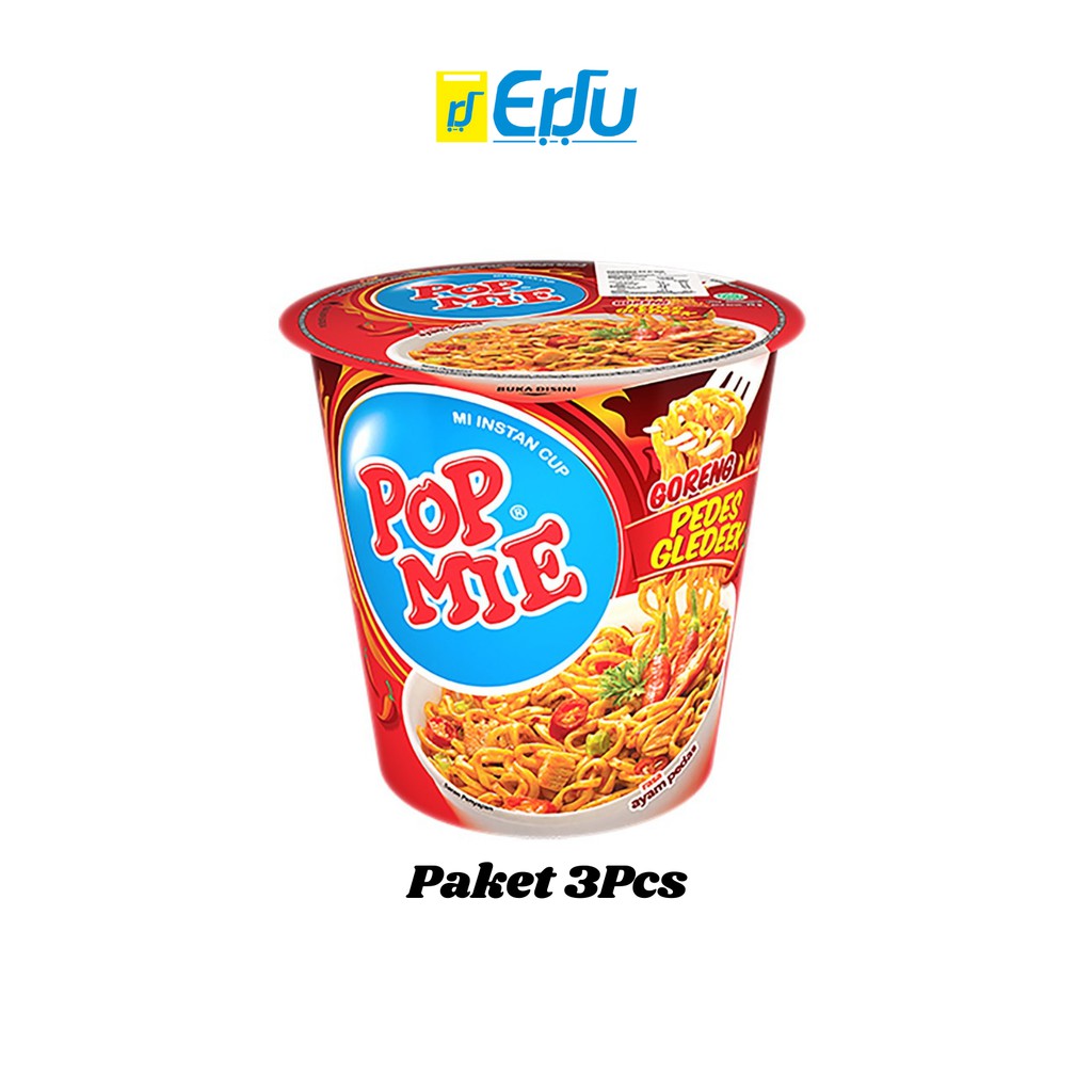 

Paket 3Pcs POP MIE Gledeek Rasa Ayam Pedes