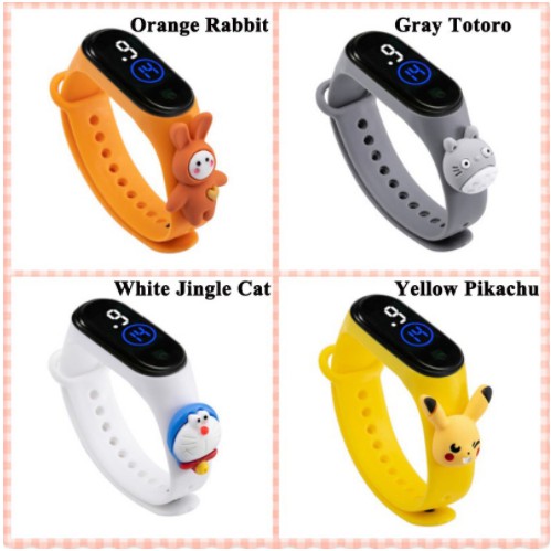 JGW-[✅COD]Jam Tangan Elektronik Motif Kartun Anak Laki-laki Perempuan LED Minimalis Gelang-3