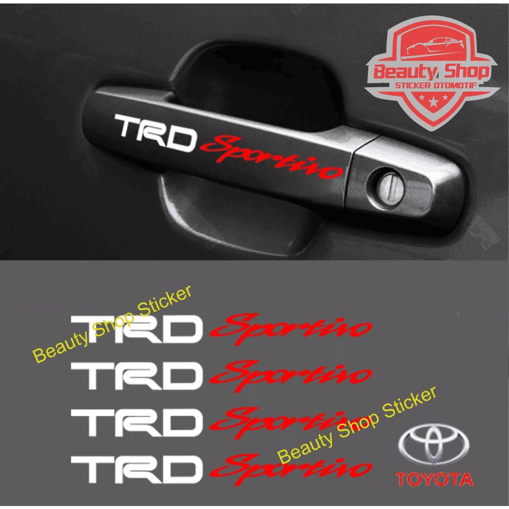 stiker sticker trd sportivo cutting sticker trd sportivo handle universal