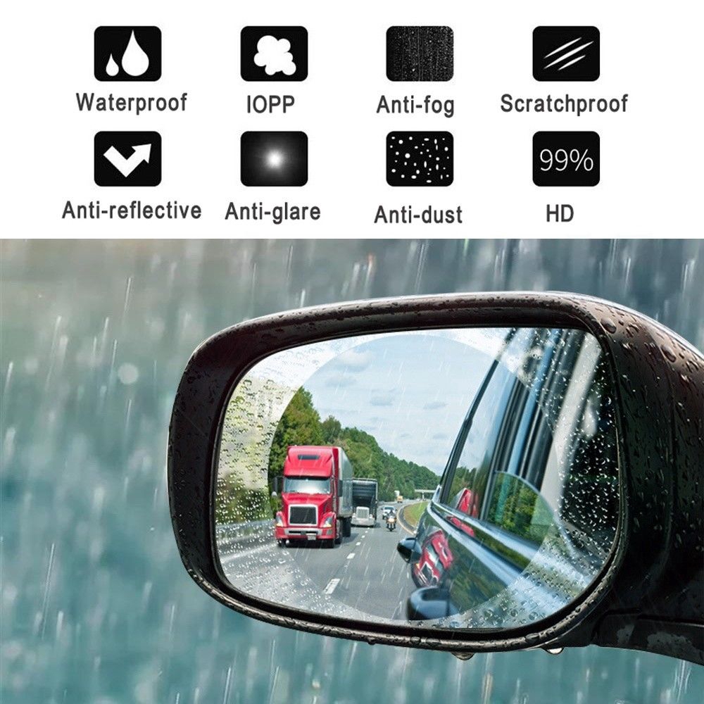 Mobil Anti Kabut Air Film Anti Fog Tahan Hujan Kaca Spion Pelindung Film