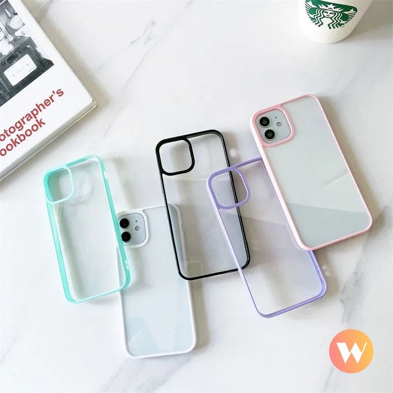 Soft Case Pelindung Kamera Tahan Banting Warna Macaron Untuk iPhone XR X XS Max 11 Pro Max 7 8 6 6s Plus 12 13 Pro Max SE 2020