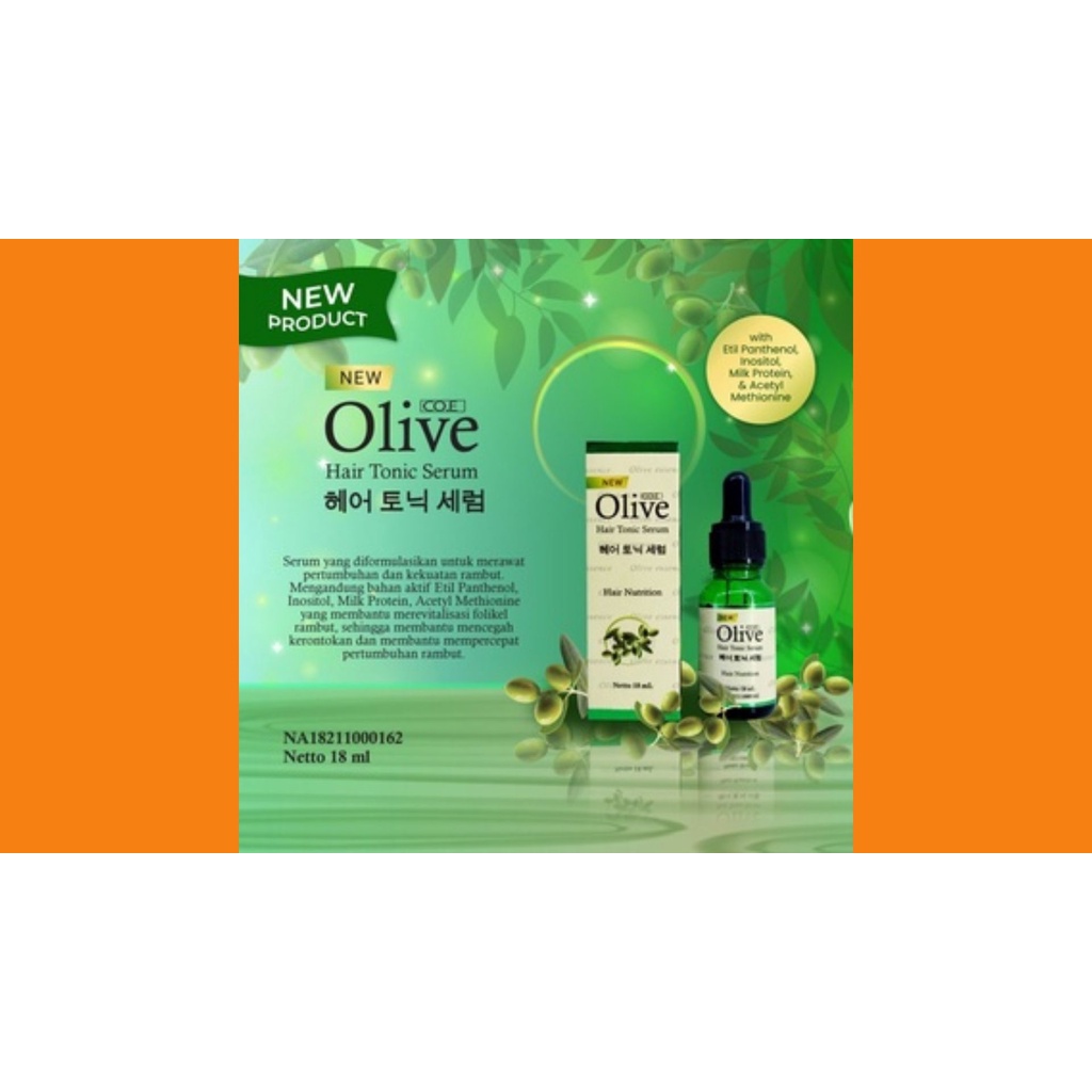 OLIVE HAIR TONIC SERUM / SERUM RAMBUT 18ml