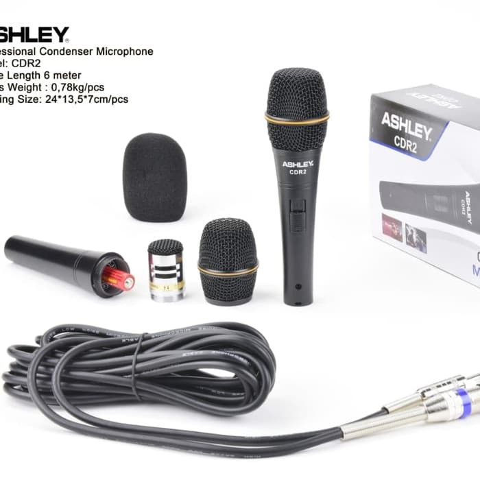Mic condenser ashley CDR2 ORIGINAL Shopee Indonesia