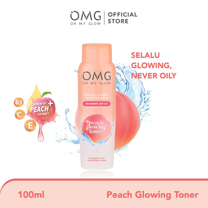 OMG OH MY GLOW Peach Glowing Toner 100 ml