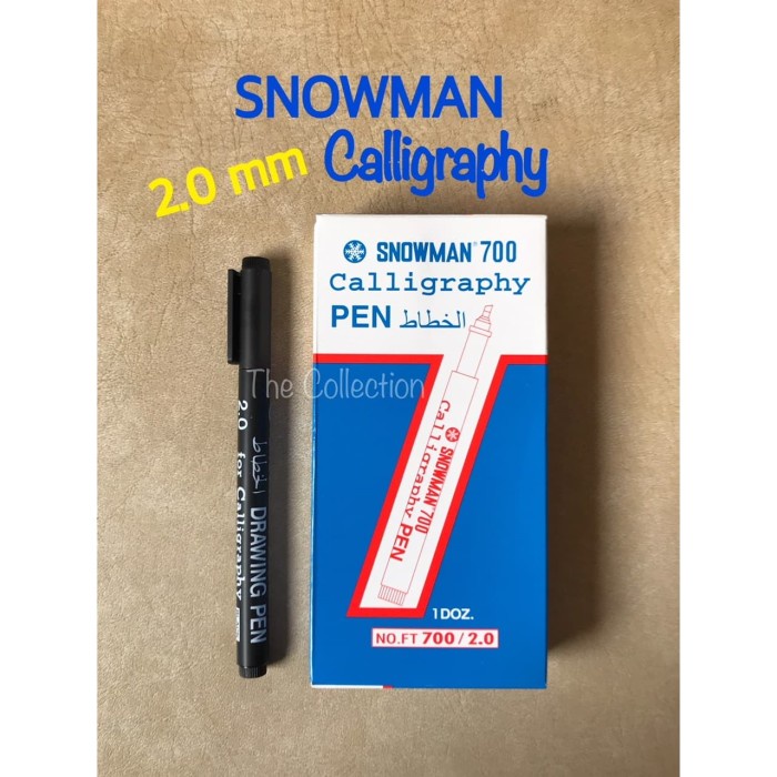 

Hari Ini Atk0571Sm 2.0 Calligraphy Pen Snowman Kaligrafi Spidol 2,0 Marker Draw Berkualitas