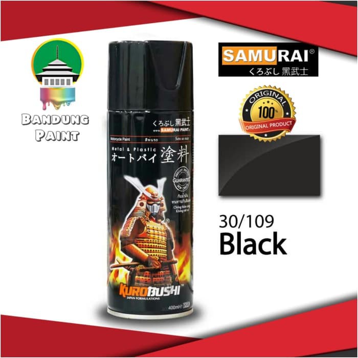 

Samurai Paint 109 Black/Hitam Cat Semprot