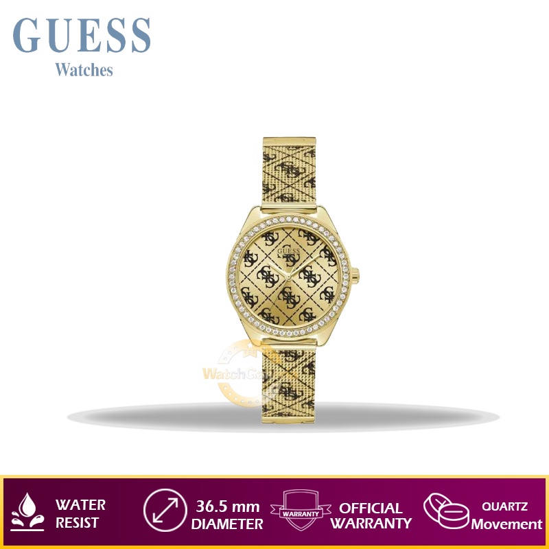 Jam Tangan Wanita GUESS W1279L2 - Gold Original