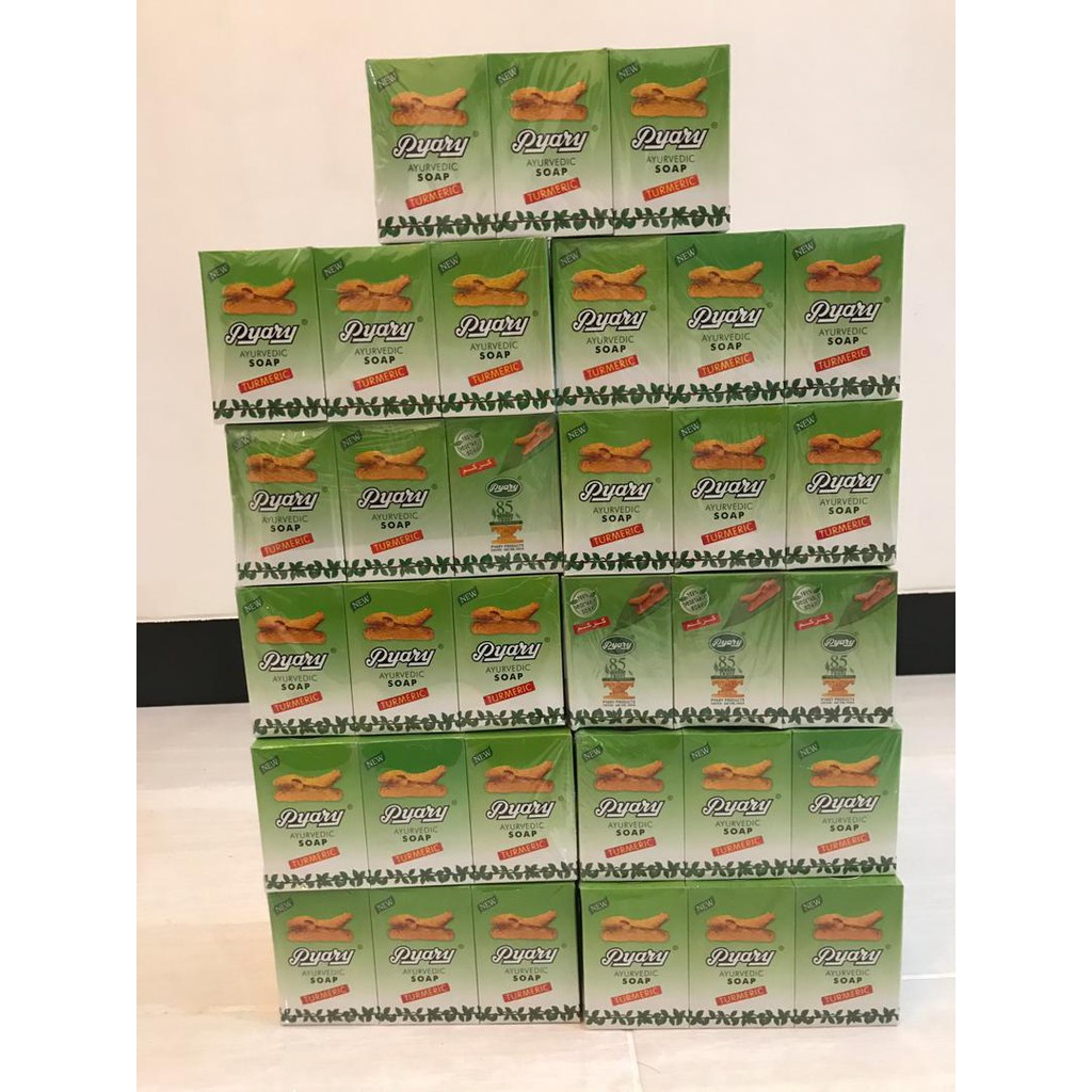 Sabun Arab Pyary 100% Original Import Ayurvedic Turmeric Soap Pyary (Bisa Grosir)