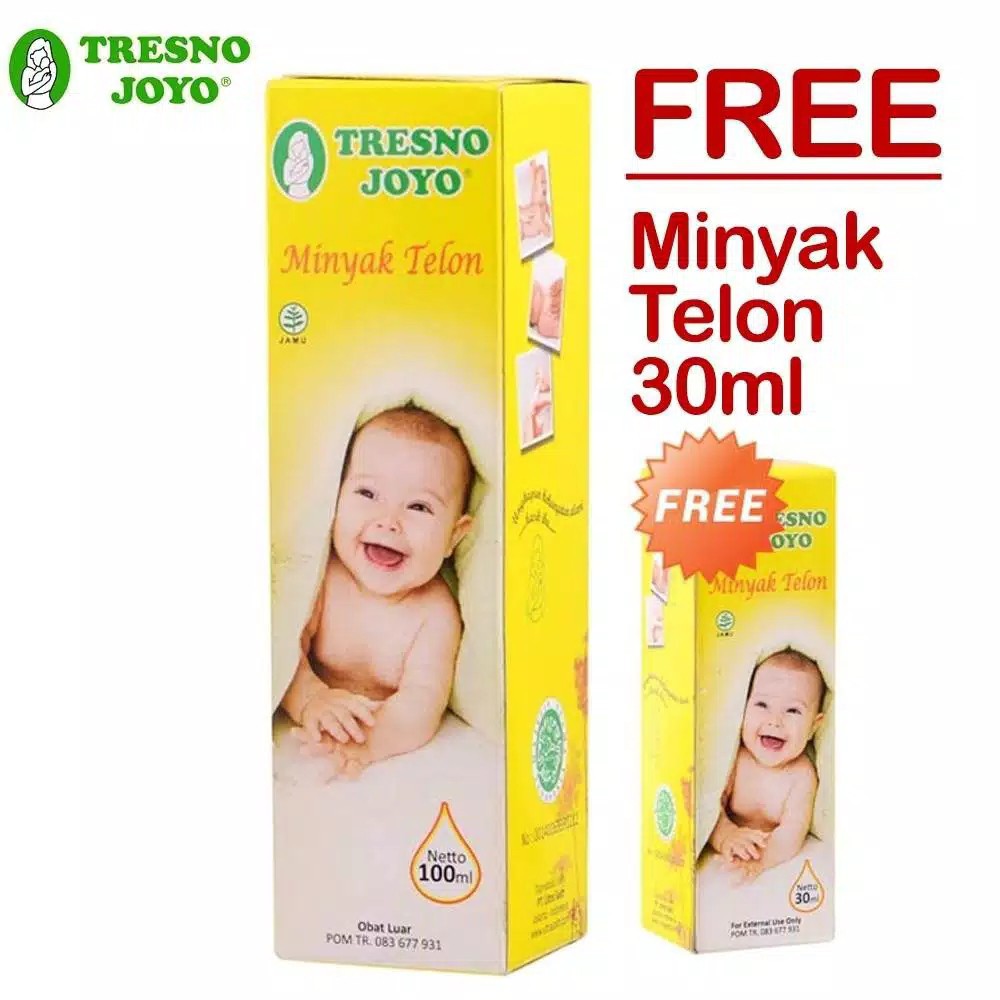 Minyak Telon Tresnojoyo Telon 100 mL BONUS 30 mL / MInyak Telon PROMO BANDED 100 mL Bonus 30 mL