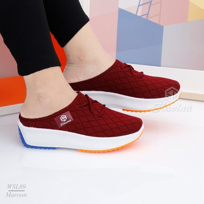 SEPATU SANDAL WANITA SLAVINA TERBARU IMPORT ORIGINAL MURAH WSL89