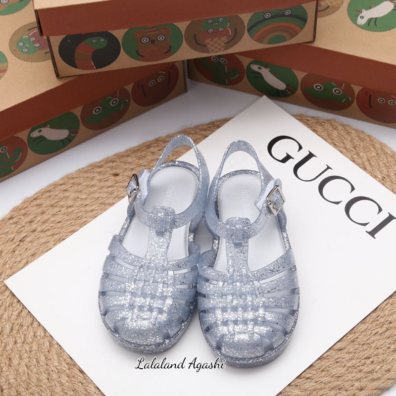 sepatu minimelissa possesion silver glitter/sepatu anak melissa/sepatu possesion melissa/sepatu anak cewek/sepatu Melissa anak