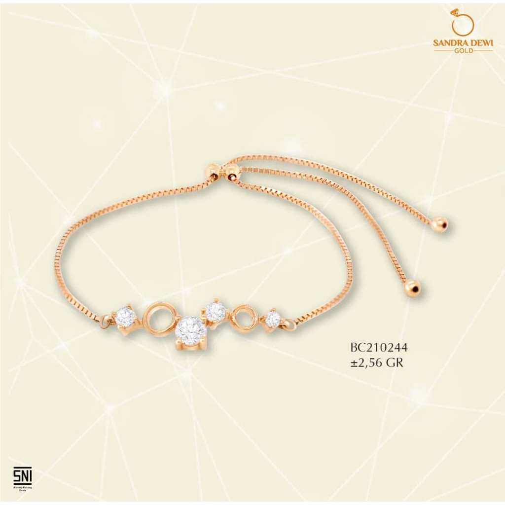 Gelang Serut Sandra Dewi Gold Galaxy Collection