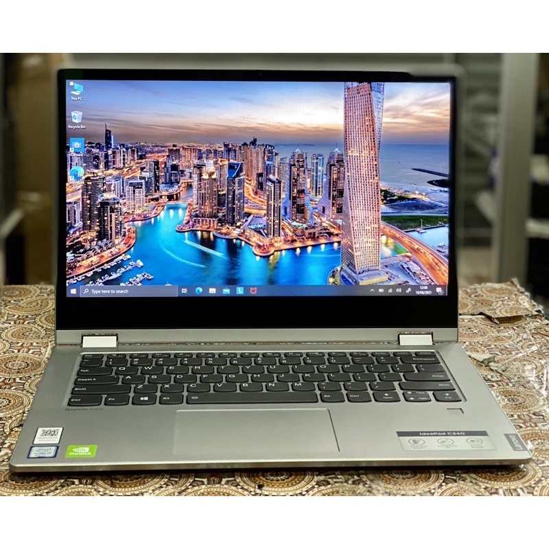 Laptop Lenovo Ideapad C340 Core i3-8145U  VGA NVIDIA MX230 2GB Layar 14inch Touchscreen Second