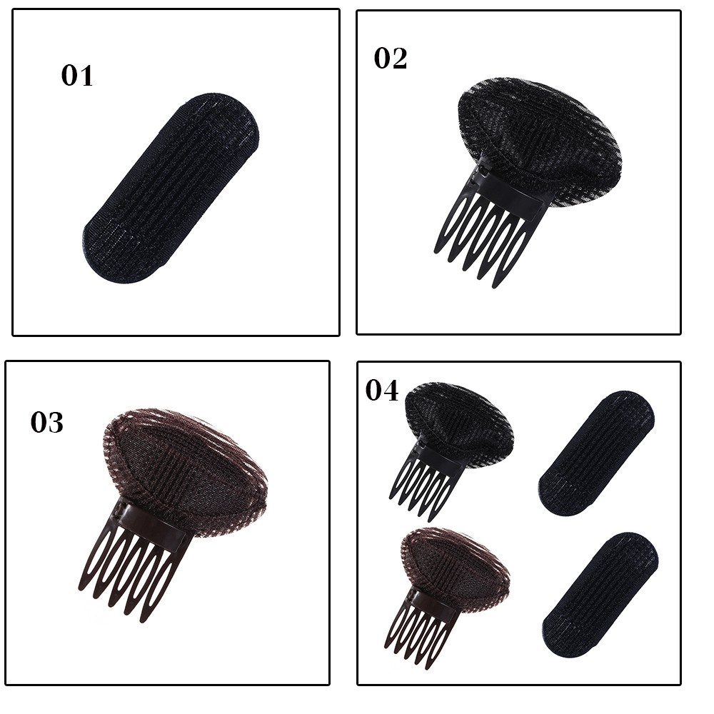 1 / 4pcs / Set Spons / Puff Penambah Volume Rambut Untuk Wanita