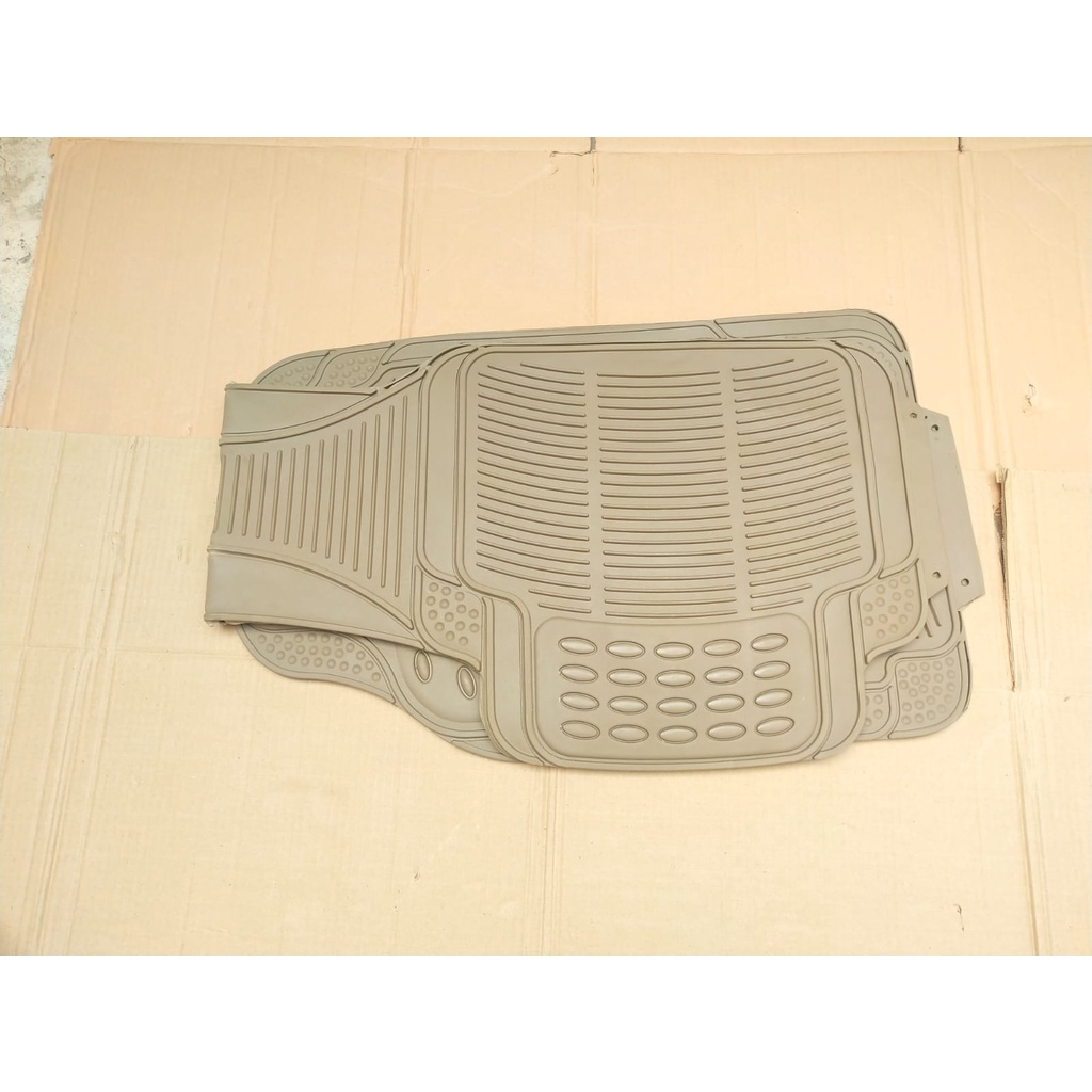 karpet mobil / karpet karet mobil 2 baris Continental 3 Pcs 2 Baris / karpet karet universal mobil / karpet mobil murah
