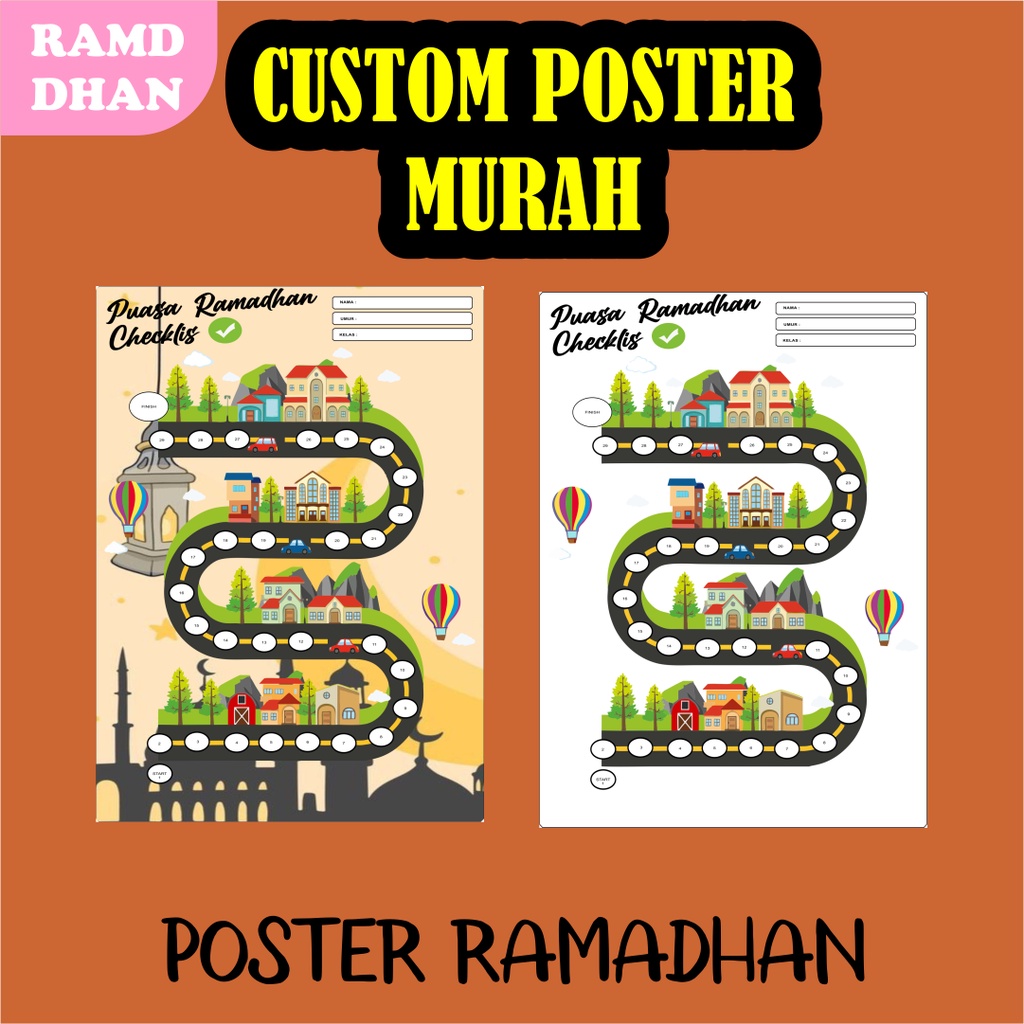 

POSTER RAMADHAN ANAK | PUASA | ISLAMI | MURAH