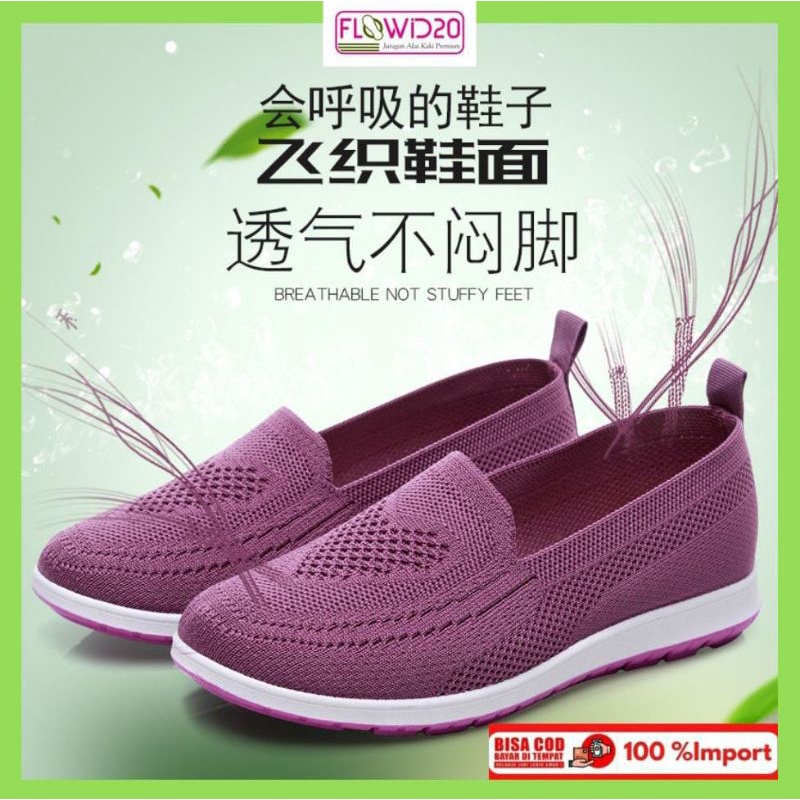 sepatu flatshoes rajut import 102 sepatu kerja sepatu hangout