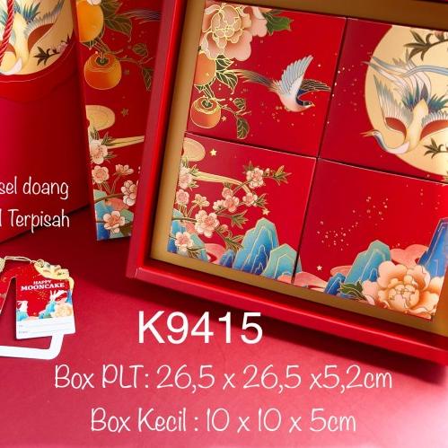 

Kotak Mooncake isi 4 K9415| dus Kue Bulan| Box| Packaging| K94