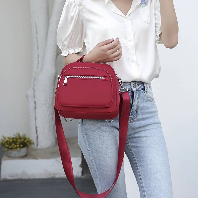 Baru Tas Selempang Wanita Mini Tahan Air Zipper Oxford Crossbody Wanita Korea SingBag Wanita