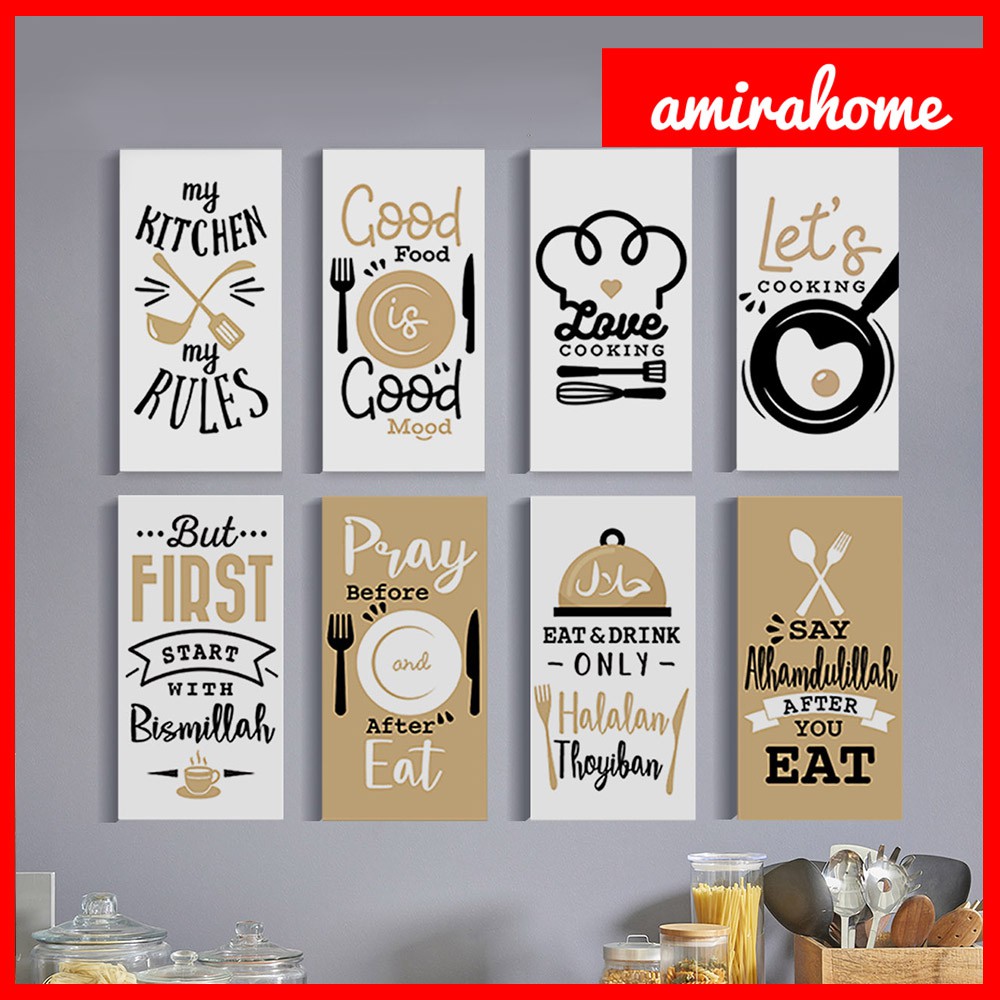 Hiasan Dapur Wall Decor Dekorasi Kitchen Poster Dinding Dapur | Shopee