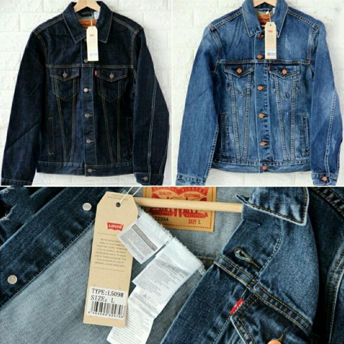 jaket pria levis 501 import original Made in Mexico denim