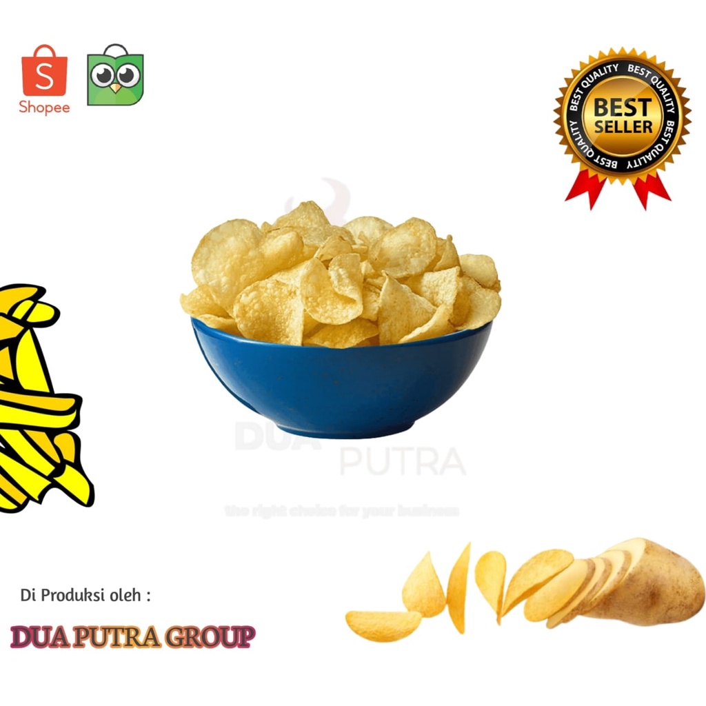 

KERIPIK KENTANG ORIGINAL GURIH SPESIAL KHAS MALANG / FRESH CHIPS / HANDMADE