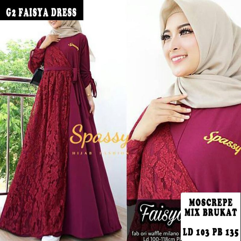 BISA COD STOK TERBATAS FAISYADRESS BAJU LEBARAN BAJU PESTA FASHION PAKAIAN MAKASSAR