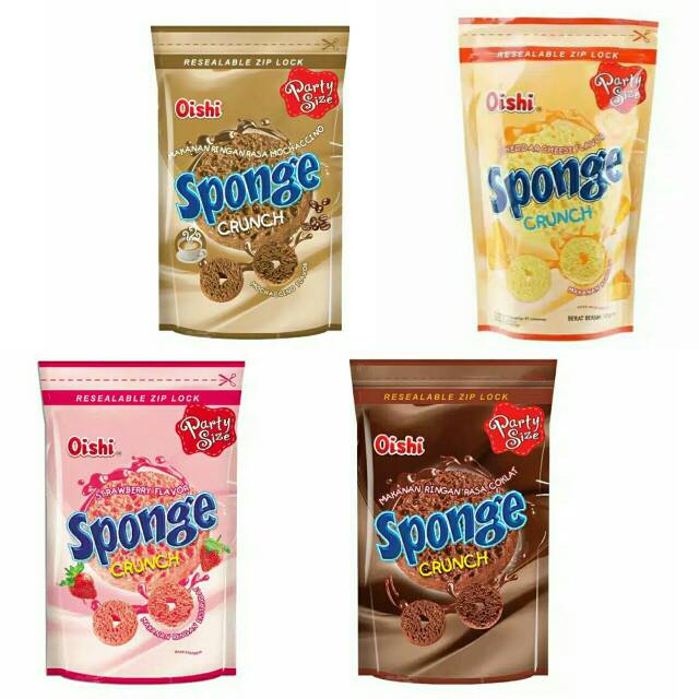 

OISHI Sponge Crunch 110gr - Coklat/ Strawberry