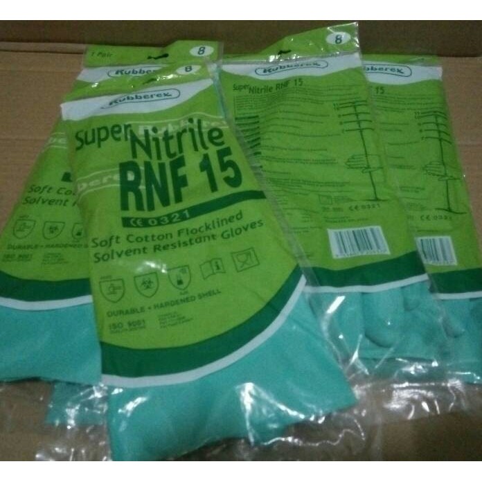Sarung Tangan Rubberex Super Nitrile RNF 15