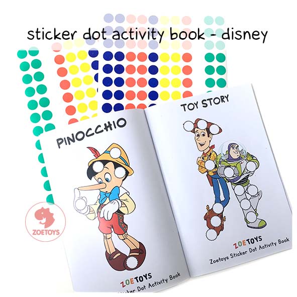Zoetoys Reusable Sticker Dot Activity Set Book | Alphabet Hijaiyah Number Vehicle Animal | Color Dot Activity Card Kartu Aktivitas Mainan Edukasi Anak-2