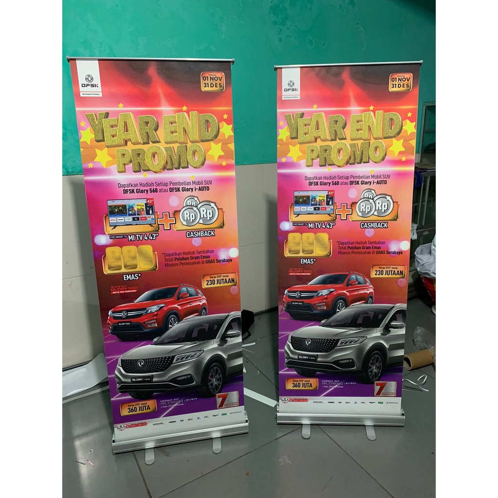 PROMO ROLL BANNER | CUSTOM ROLL BANNER | ROLL BANNER MURAH | ROLL BANNER TERBAIK