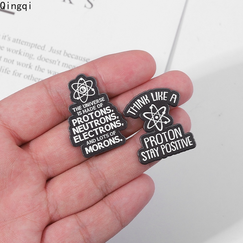 Bros Pin Enamel Desain Kutipan I Believe In Science I Love Science Untuk Koleksi